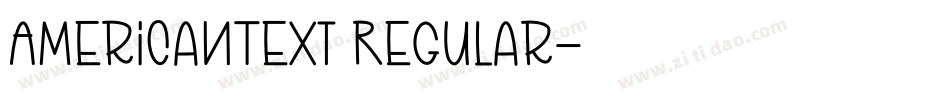 AmericanText Regular字体转换